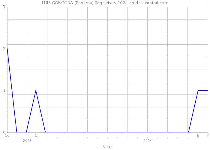 LUIS GONGORA (Panama) Page visits 2024 