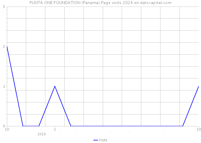 PUNTA ONE FOUNDATION (Panama) Page visits 2024 