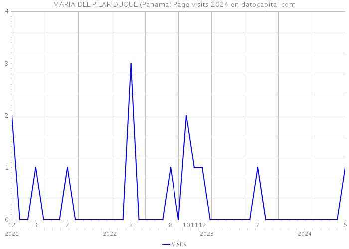 MARIA DEL PILAR DUQUE (Panama) Page visits 2024 