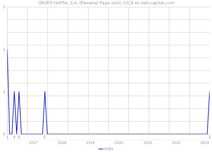 GRUPO NAPSA, S.A. (Panama) Page visits 2024 