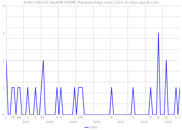 JUAN CARLOS SALAME HOPPE (Panama) Page visits 2024 