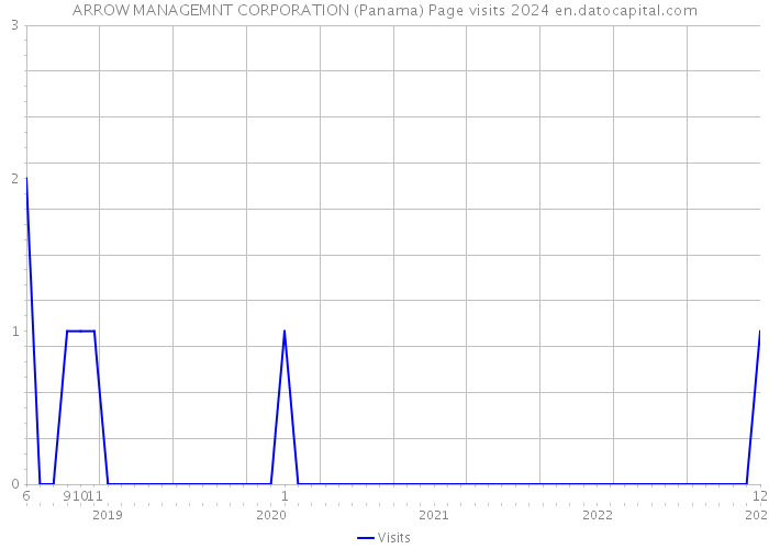 ARROW MANAGEMNT CORPORATION (Panama) Page visits 2024 