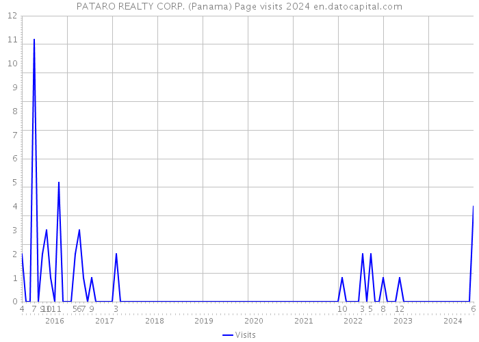 PATARO REALTY CORP. (Panama) Page visits 2024 