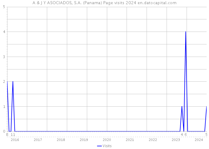 A & J Y ASOCIADOS, S.A. (Panama) Page visits 2024 