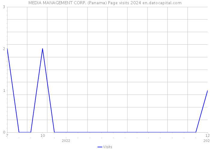 MEDIA MANAGEMENT CORP. (Panama) Page visits 2024 