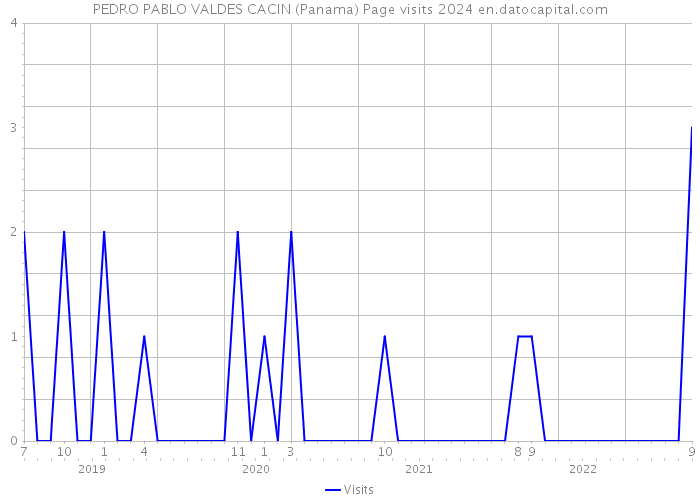 PEDRO PABLO VALDES CACIN (Panama) Page visits 2024 
