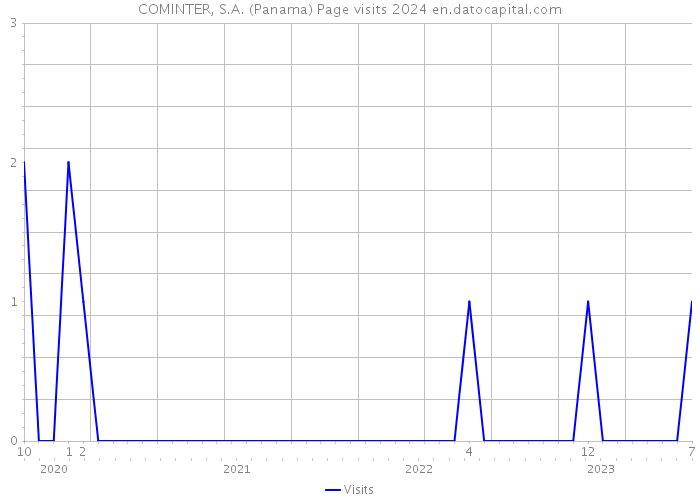 COMINTER, S.A. (Panama) Page visits 2024 