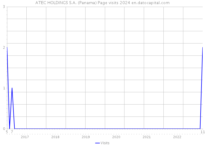 ATEC HOLDINGS S.A. (Panama) Page visits 2024 