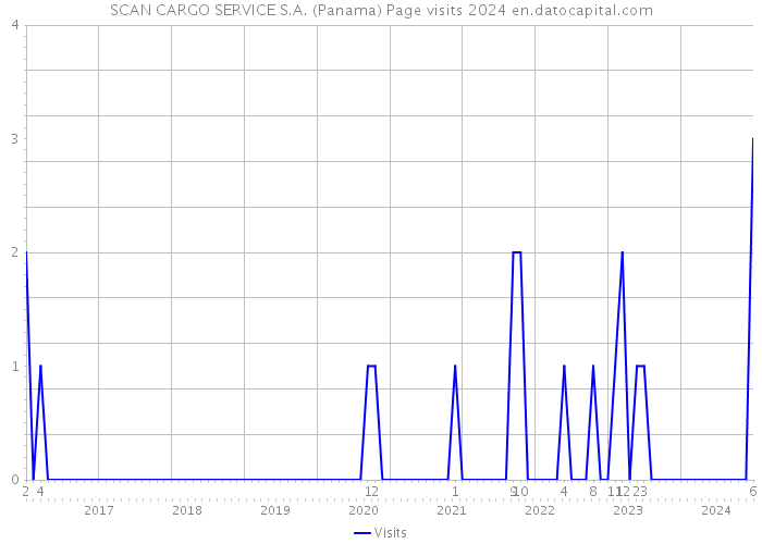 SCAN CARGO SERVICE S.A. (Panama) Page visits 2024 