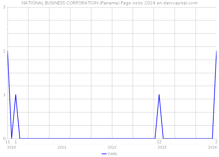 NATIONAL BUSINESS CORPORATION (Panama) Page visits 2024 