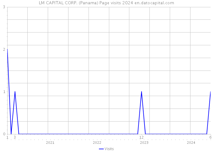 LM CAPITAL CORP. (Panama) Page visits 2024 
