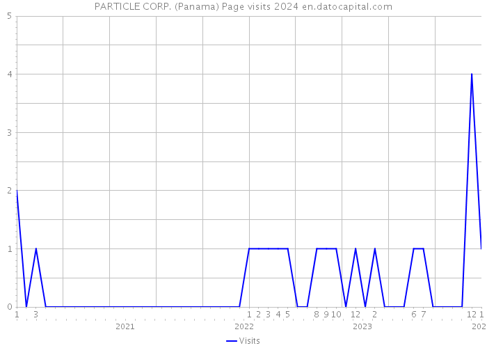 PARTICLE CORP. (Panama) Page visits 2024 