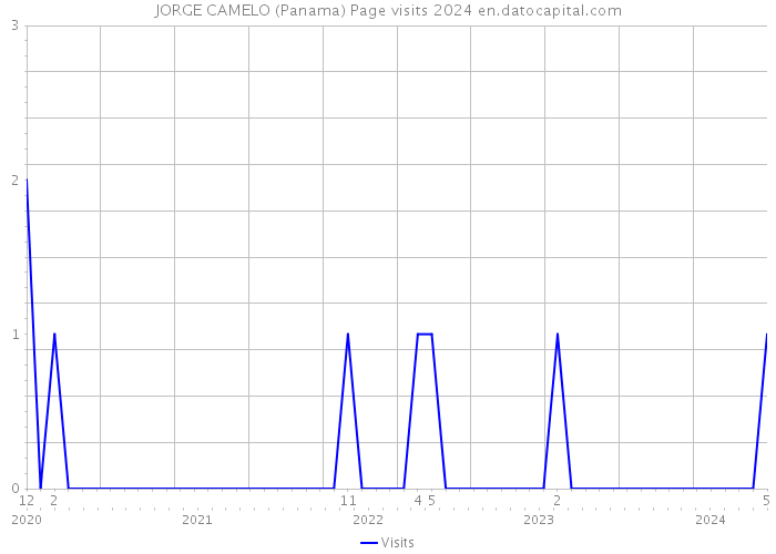 JORGE CAMELO (Panama) Page visits 2024 