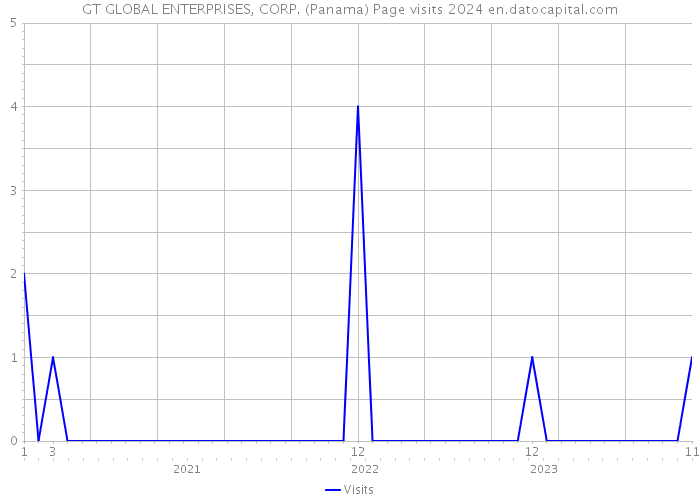 GT GLOBAL ENTERPRISES, CORP. (Panama) Page visits 2024 