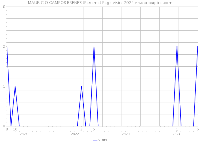 MAURICIO CAMPOS BRENES (Panama) Page visits 2024 