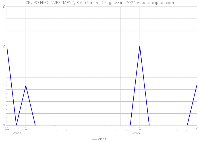 GRUPO H-Q INVESTMENT, S.A. (Panama) Page visits 2024 