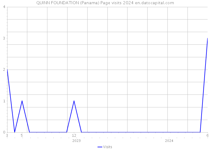 QUINN FOUNDATION (Panama) Page visits 2024 