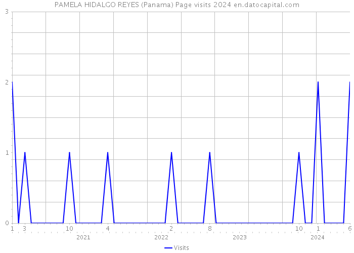 PAMELA HIDALGO REYES (Panama) Page visits 2024 
