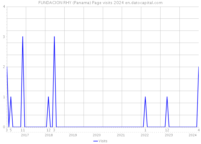 FUNDACION RHY (Panama) Page visits 2024 