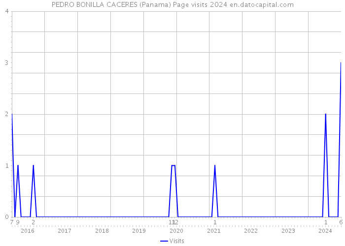 PEDRO BONILLA CACERES (Panama) Page visits 2024 