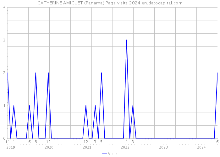 CATHERINE AMIGUET (Panama) Page visits 2024 