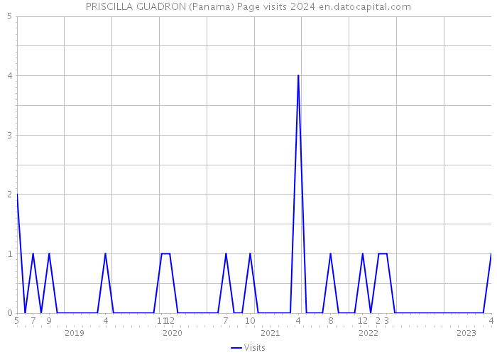 PRISCILLA GUADRON (Panama) Page visits 2024 