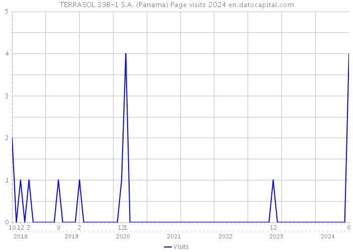 TERRASOL 39B-1 S.A. (Panama) Page visits 2024 