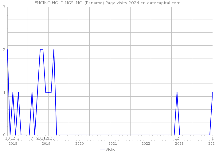 ENCINO HOLDINGS INC. (Panama) Page visits 2024 