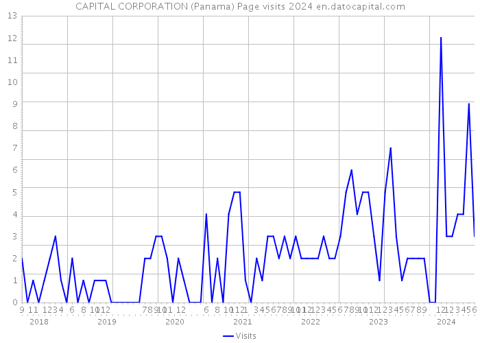 CAPITAL CORPORATION (Panama) Page visits 2024 
