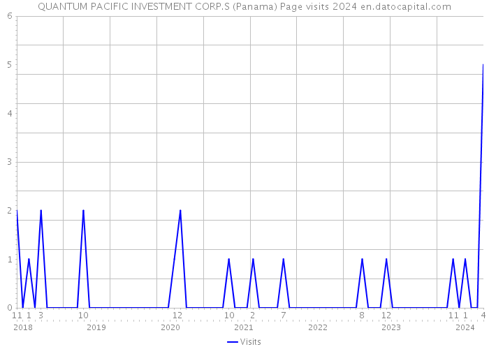 QUANTUM PACIFIC INVESTMENT CORP.S (Panama) Page visits 2024 