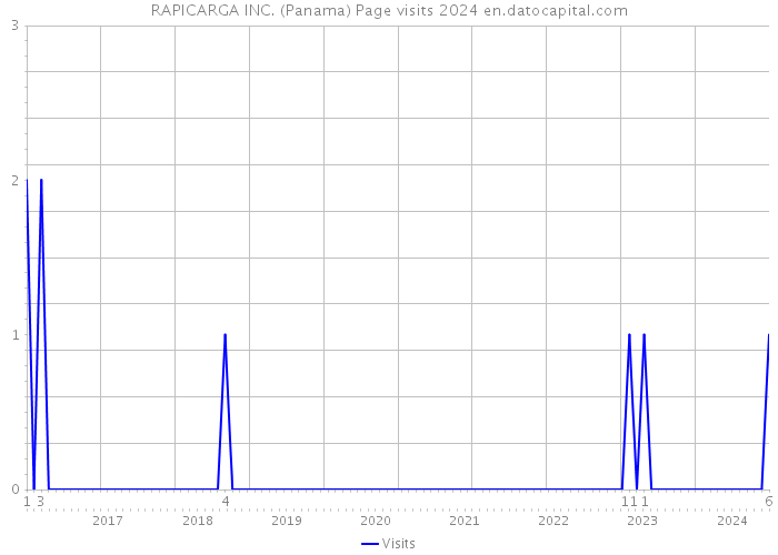 RAPICARGA INC. (Panama) Page visits 2024 