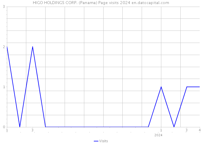 HIGO HOLDINGS CORP. (Panama) Page visits 2024 