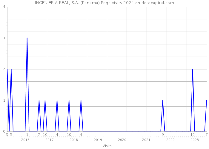 INGENIERIA REAL, S.A. (Panama) Page visits 2024 