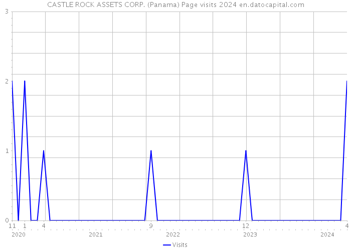 CASTLE ROCK ASSETS CORP. (Panama) Page visits 2024 