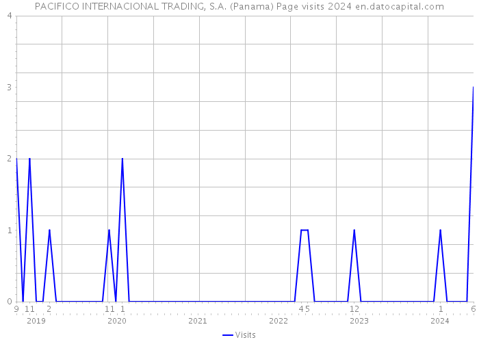 PACIFICO INTERNACIONAL TRADING, S.A. (Panama) Page visits 2024 