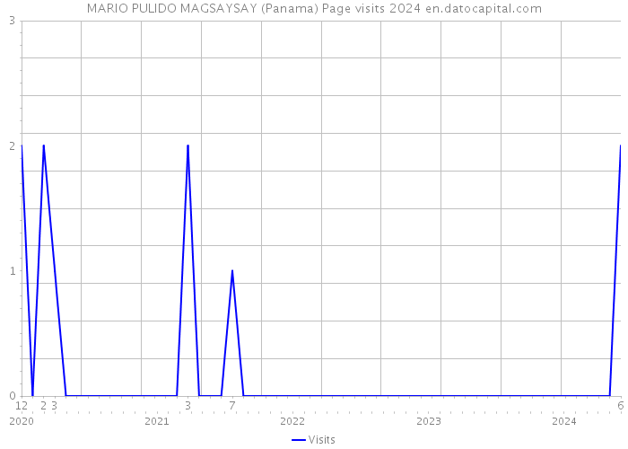 MARIO PULIDO MAGSAYSAY (Panama) Page visits 2024 