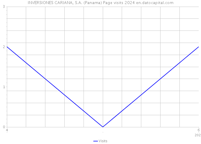 INVERSIONES CARIANA, S.A. (Panama) Page visits 2024 