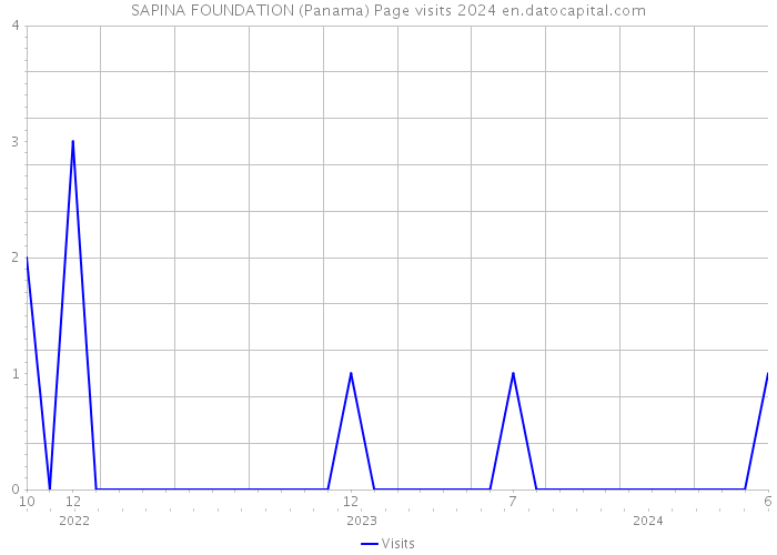 SAPINA FOUNDATION (Panama) Page visits 2024 