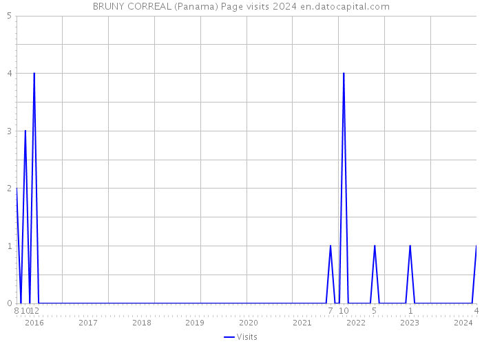 BRUNY CORREAL (Panama) Page visits 2024 