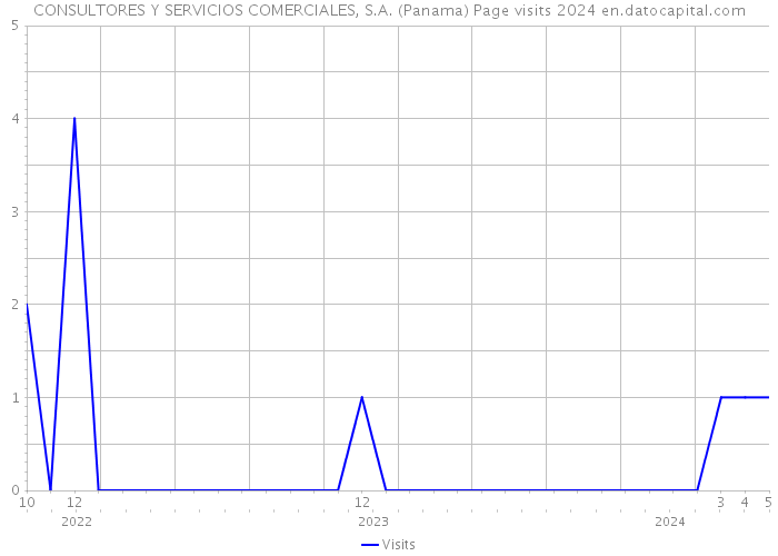CONSULTORES Y SERVICIOS COMERCIALES, S.A. (Panama) Page visits 2024 