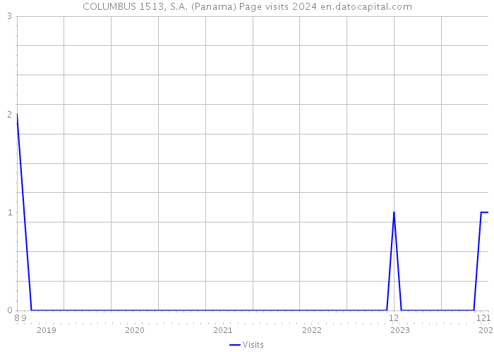 COLUMBUS 1513, S.A. (Panama) Page visits 2024 