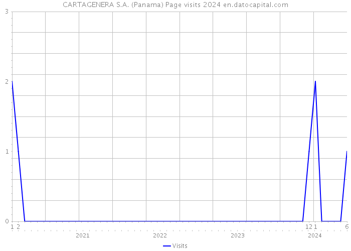 CARTAGENERA S.A. (Panama) Page visits 2024 
