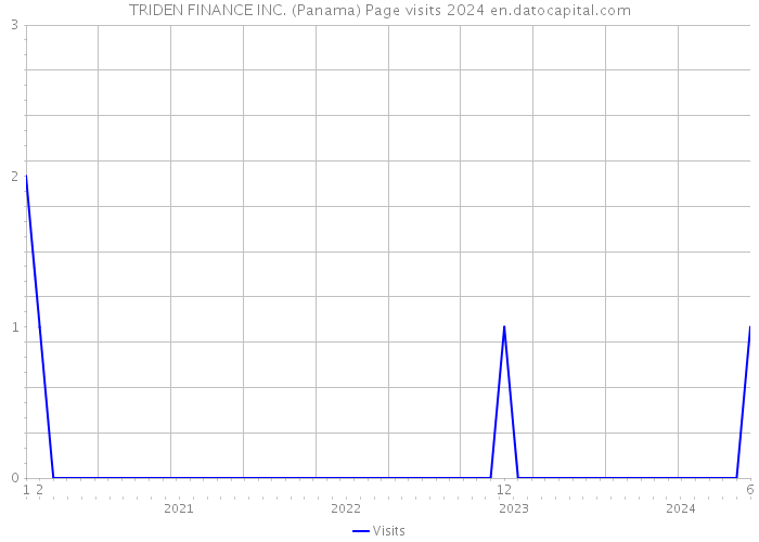 TRIDEN FINANCE INC. (Panama) Page visits 2024 