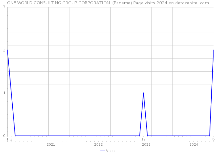 ONE WORLD CONSULTING GROUP CORPORATION. (Panama) Page visits 2024 