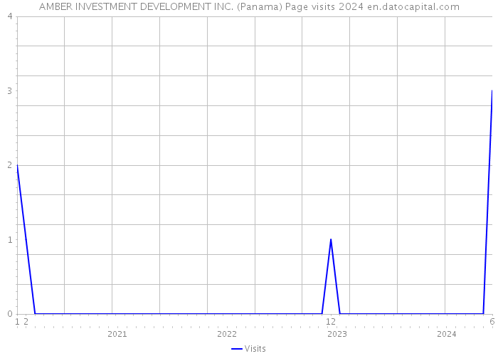 AMBER INVESTMENT DEVELOPMENT INC. (Panama) Page visits 2024 