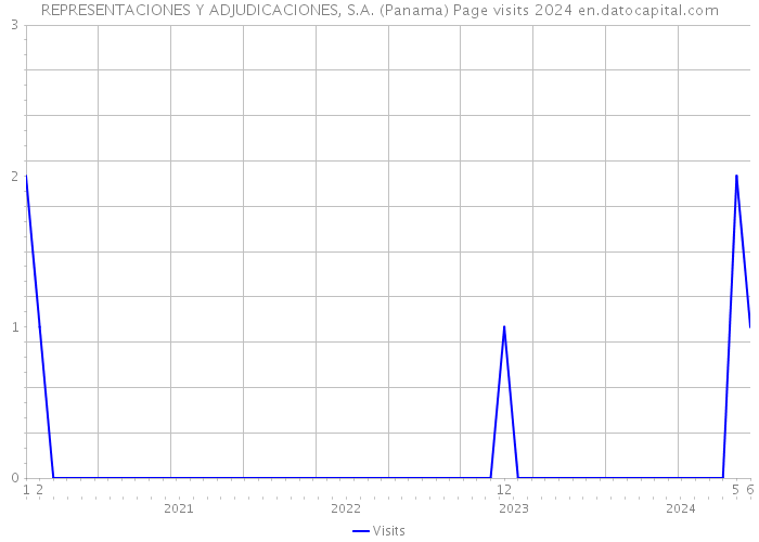 REPRESENTACIONES Y ADJUDICACIONES, S.A. (Panama) Page visits 2024 