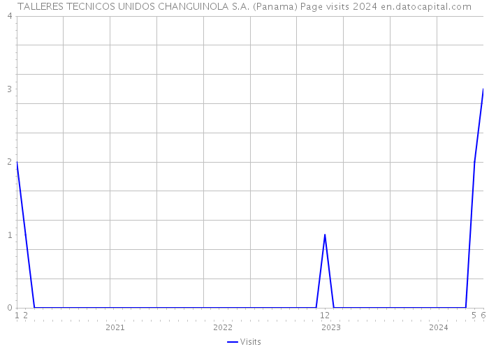 TALLERES TECNICOS UNIDOS CHANGUINOLA S.A. (Panama) Page visits 2024 