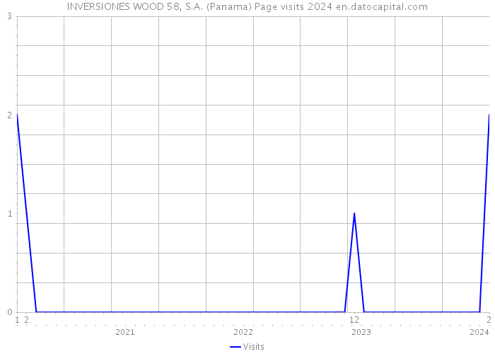 INVERSIONES WOOD 58, S.A. (Panama) Page visits 2024 
