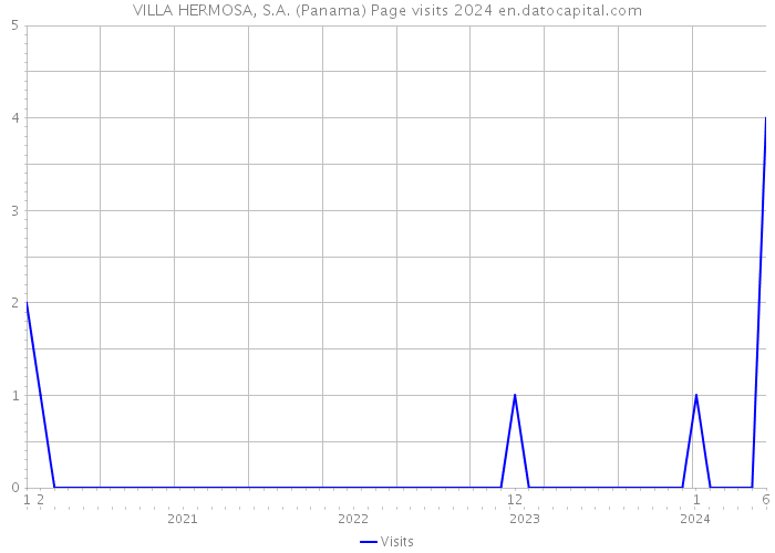 VILLA HERMOSA, S.A. (Panama) Page visits 2024 