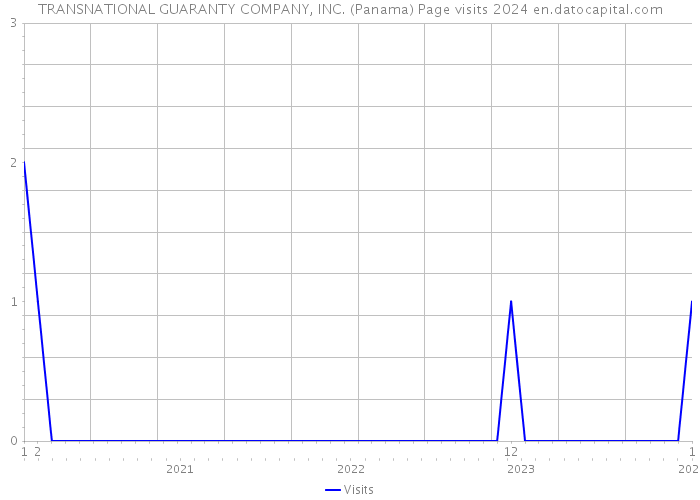 TRANSNATIONAL GUARANTY COMPANY, INC. (Panama) Page visits 2024 
